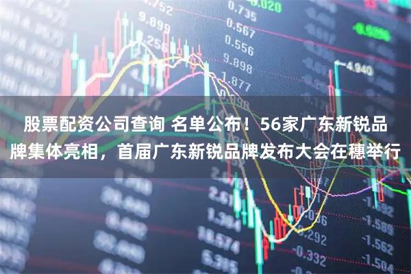 股票配资公司查询 名单公布！56家广东新锐品牌集体亮相，首届广东新锐品牌发布大会在穗举行